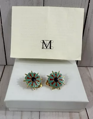 Vintage Egyptian Metropolitan Museum Of Art Diadem Flower Earrings • $50