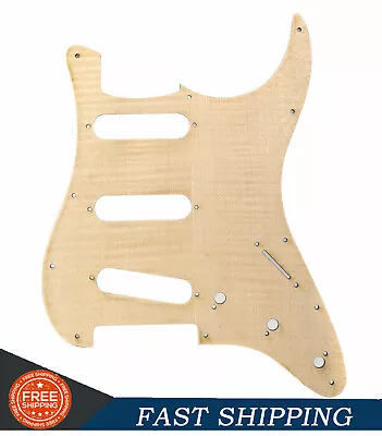 SSS Electric Guitar Pickguard Flame Maple Scratch Plate For ST Start Replacement • $21.83