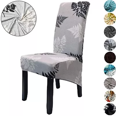 1/4/6/8PCS Stretch XL Size Dining Chair Covers Slipcover Spandex Wedding Cover • $9.99