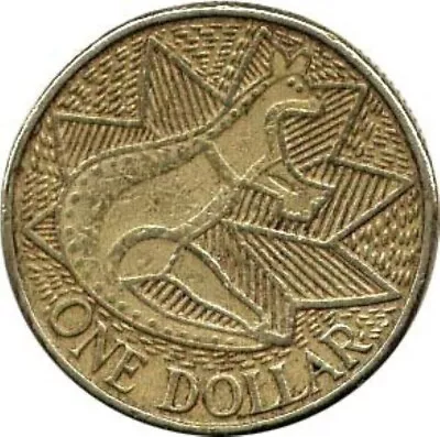 1988 $1 Australian ONE DOLLAR COIN - BICENTENNIAL KANGAROO ABORIGINAL • $2