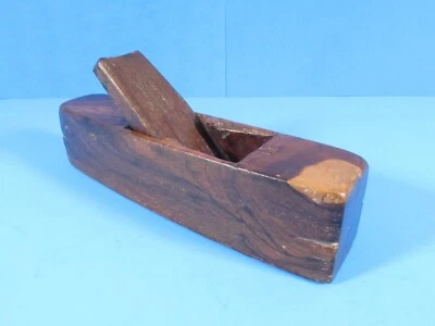$50 • Buy Showy Wood Coffin Smoother Smoothing Plane Spectaclar Wood & Missing 1-5/8  Iron