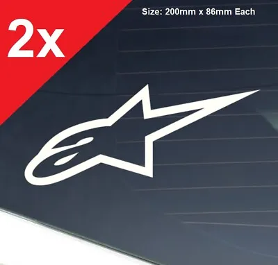 ALPINESTARS Sticker Decal Motorbike Motorbike MX Boots Fox Racing KTM - 200mm  • $6.95