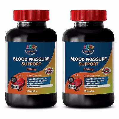 $56.92 • Buy Reduce Blood Pressure - Blood Pressure Complex 690mg - Vitamin B-12 5000 2B