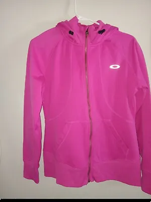 $7 • Buy Oakley Womens Pink Zip Up Sweatshirt