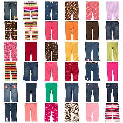 NWT GYMBOREE Baby Girl Kids Girl Jeans Capri Pants Adjustable Or Elastic Waist • $10.99