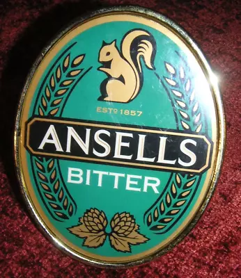 RARE Vintage ANSELLS BITTER Beer Pump Clip MANCAVE HOME BAR Classic • £12.99