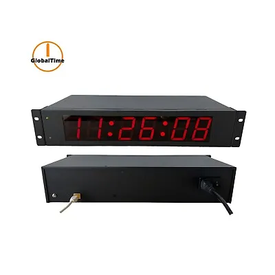2U Rack-mounted NTP Clock 2.3  X 6 Digit Automatic Daylight Saving Time Change • $285