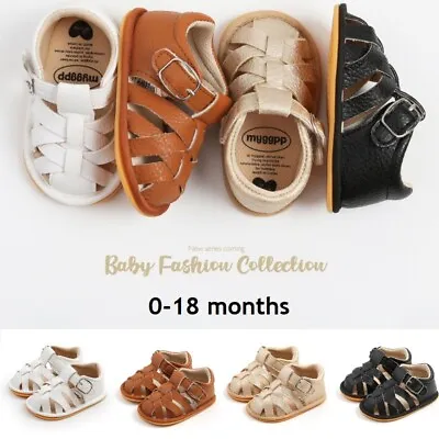 Newborn Baby Sandals Non-slip Walking Summer Toddler Infant First Walkers Shoes • $14.15