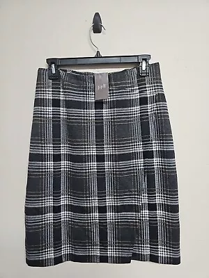 NWT J.JILL Women's Skirt Straight Pencil Stretch Plaid Print Stretch.Size XS/P • $49.99