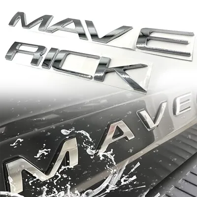  2022-2024 Tailgate Inserts Letters For Maverick Rear Raised Emblems Gloss Chrom • $22.96