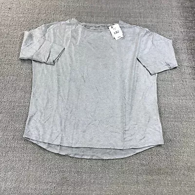 Majestic Filatures Womens 1 Small Deluxe Tee Shirt Light Gray Metallic • $38.88