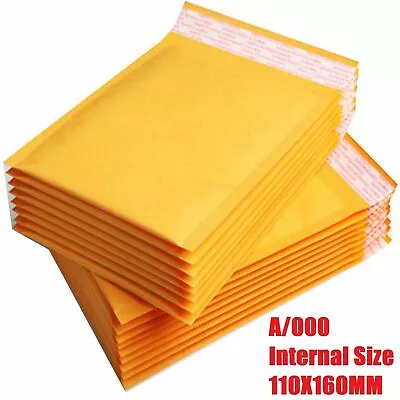 A/000 110 X 160 Mm GOLD PADDED BUBBLE ENVELOPES BAGS POSTAL WRAP QUANTITIES  • £0.99