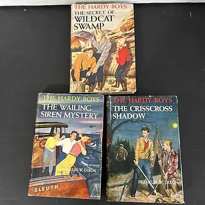 Vintage 1950s Lot Of 3 Hardy Boys Books Rare 1951-1953 • $15