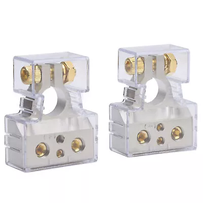 Car Positive Negative Battery Terminals Connector 0/4/8/10 Gauge Terminal Clamp • $38.24