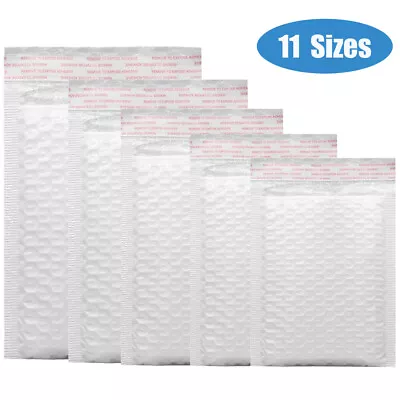 25/50/100Pc Any Size Bubble Lined Padded Envelopes Poly Mailers Self-Sealing • $5.95