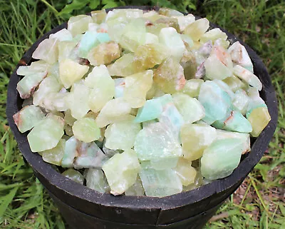 500 Carat Lot Rough Natural Green Calcite Metaphysical Crystal Healing 100 Grams • $6.65