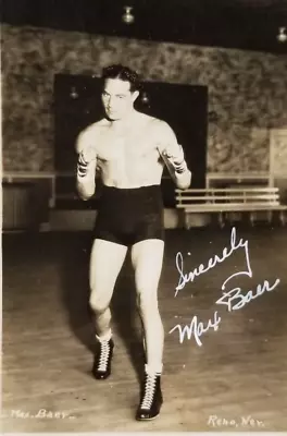 $74.75 • Buy Vintage Max Baer Boxing Boxer Photo Postcard