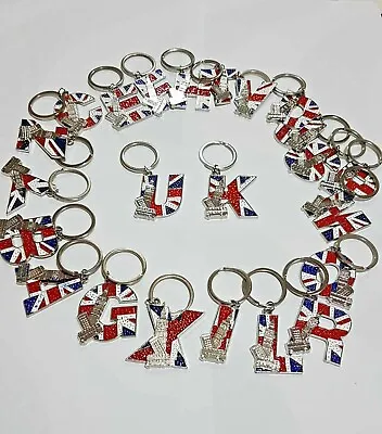 London Landmark Gift UK Souvenir Alphabet Letters Name Sign Metal Key Ring A - Z • £29.99