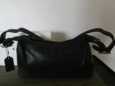 Coach Vintage Women's Black Small Shoulder Leather Handbag  • $78