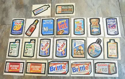 Vintage Lot Of 21 Wacky Packages Stickers Ungraded • $20