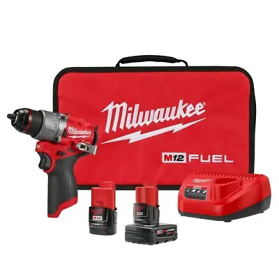 Milwaukee 3404-22 M12 FUEL 1/2  Hammer Drill/Driver Kit • $166.70