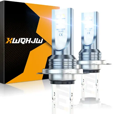 For Kawasaki ZX636 Ninja ZX-6R 2005-2006 2009-2015 ZX6R LED Headlight H7 Bulbs • $19.99