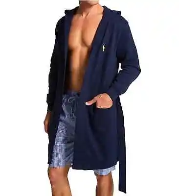 New Polo Ralph Lauren Men's Fleece Hooded Robe. L / XL • $55.25