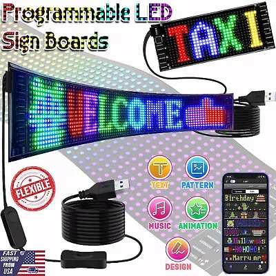 Programmable LED Sign Scrolling Message LED Shop Signs Digital Display LED Board • $83.61