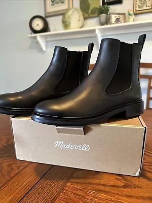 Madewell The Benning Black Chelsea Boot SZ 8 NN017 New In Box Retailed For $188 • $45