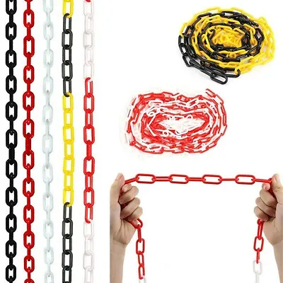 Barrier Chain Plastic Link Visible Warn Barrier Safety Fence Line Warning Chain • £10.85