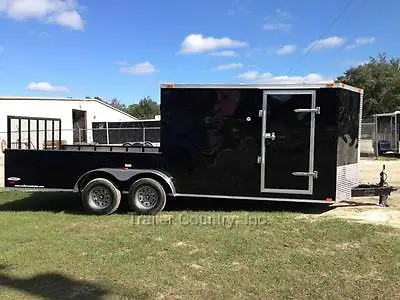 New 2024 7x20 7 X 20 Hybrid Enclosed & Utility Cargo Motorcycle Hunting Trailer • $9195