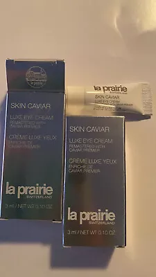 La Prairie Skin Caviar Luxe Eye Cream Remastered With Caviar Premier 3ml • $30.49
