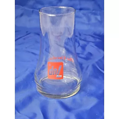 Vintage 7UP Glass The Uncola Upside Down Drinking Glass 5.5 Inches Tall • $6