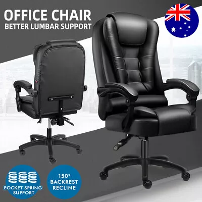 $142.95 • Buy Executive Massage Office Chair Premium Electric Recliner Computer Gaming Seat