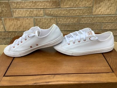 £17.51 • Buy Ladies Converse All Star Dainty Lo Pro Trainers UK 6.5 White Synthetic Leather