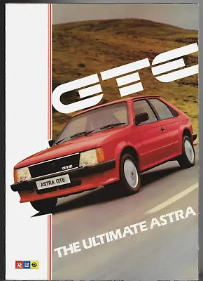 Vauxhall Astra GTE Mk1 1983 UK Market Foldout Sales Brochure • $88.79