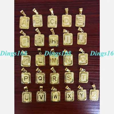 18K Gold Filled Alphabet 26 Letter A-Z Pendant Necklace Choose A Letter/Necklace • $14.99