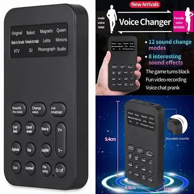 Professional 12 Sound Modes Voice Changer For Mobile Phone Computer IPad Games • $15.29
