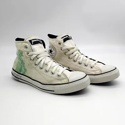 Converse X Metallica And Justice For All Chuck Taylor M 10 W 12 White Shoes 2008 • $75