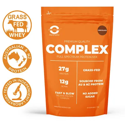 Pure Complete Whey Protein Blend WPI/WPC/Casein Powder - CHOCOLATE (1KG To 10KG) • $70