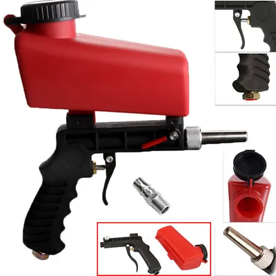 1/4  Air Sandblasting Gun Hand Held Sand Portable Blaster Shot Media Blasting • $16.87