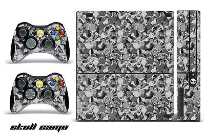 $8.95 • Buy Skin Decal Wrap For Xbox 360 E Gaming Console & Controller Sticker Design SKULL