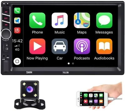 $56.99 • Buy 7  Car Radio Stereo Apple/Andriod Carplay Bluetooth FM Double 2 Din Touch Screen