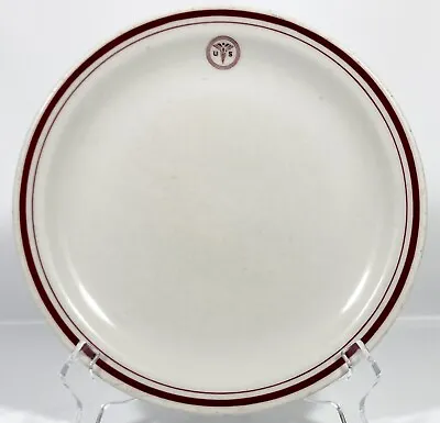 Iroquois China US Army Red Caduceus Medical Corps Dept. DINNER Plate 9  Vtg RARE • $14.99
