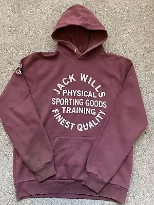 Mens Jack Wills Hoodie. Red. Large. Work Wear. • £0.99