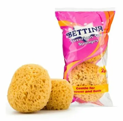 2 Pack Bettina Luxurious Soft Sponges - Bath Shower Clean. • £3.69