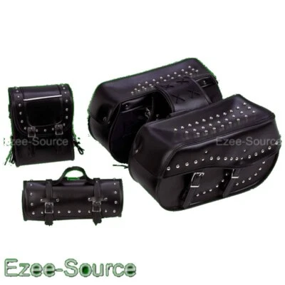 $160 • Buy Yamaha Vstar 650 V-star 1100 Studded Hard Saddlebags 4p