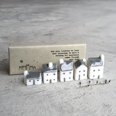 East Of India Porcelain Mini Street In A Box - May Your Troubles Be Less ... • £11.95