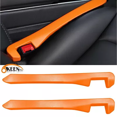 2x Car Truck Seat Gaps Filler Crevice Blocker Console Side Fill Universal Orange • $22.99