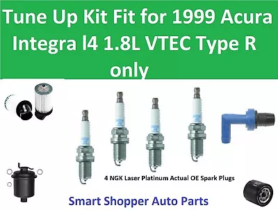 $109.95 • Buy Spark Plugs, Oil Air Fuel Filter, PCV Val Fit For 1999 Acura Integra VTEC Type R